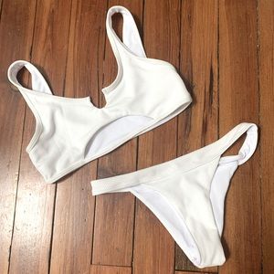 White Zaful bikini